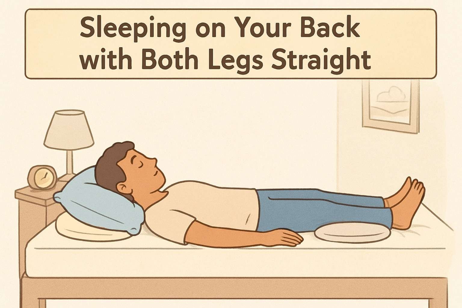 Sleeping on Your Back with Both Legs Straight