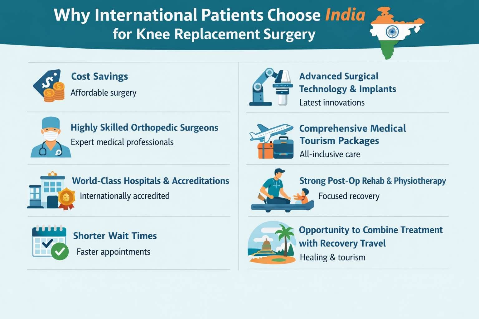 International Patients Choose India for Knee Replacement Surgery