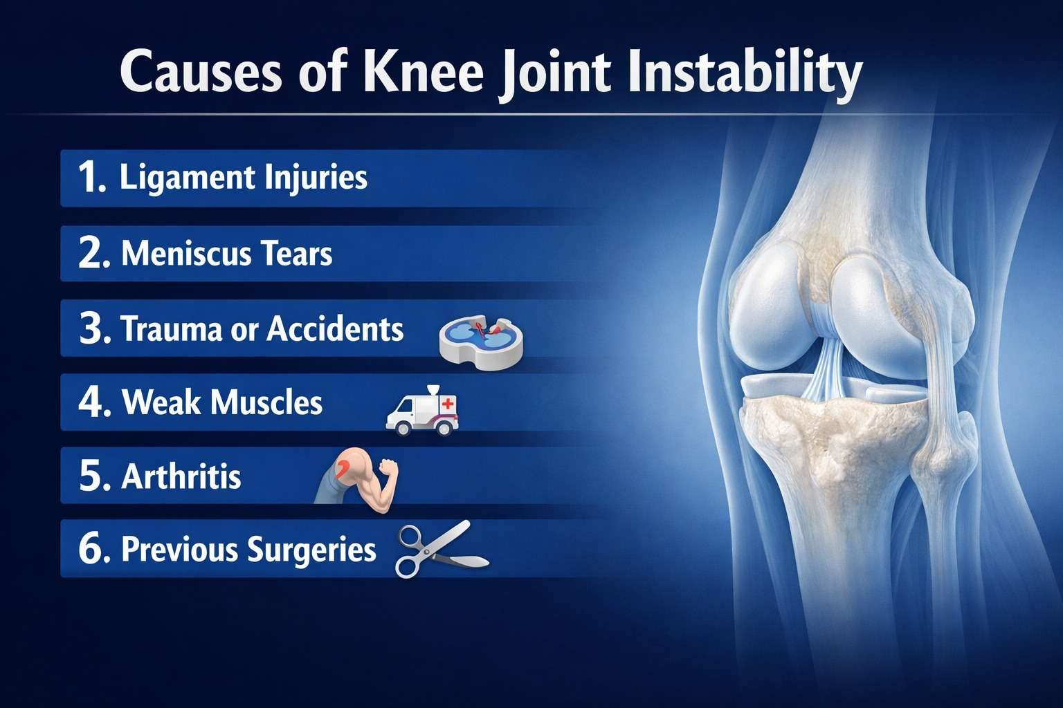 Causes of Knee Joint Instability