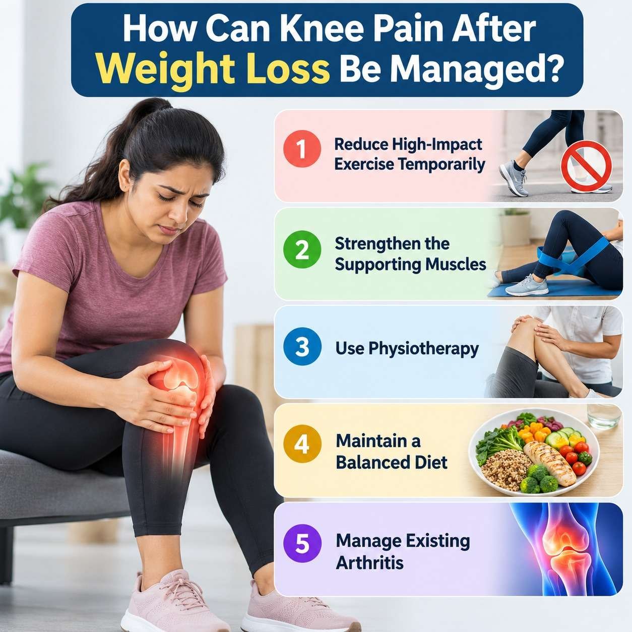 How Can Knee Pain After Weight Loss Be Managed?