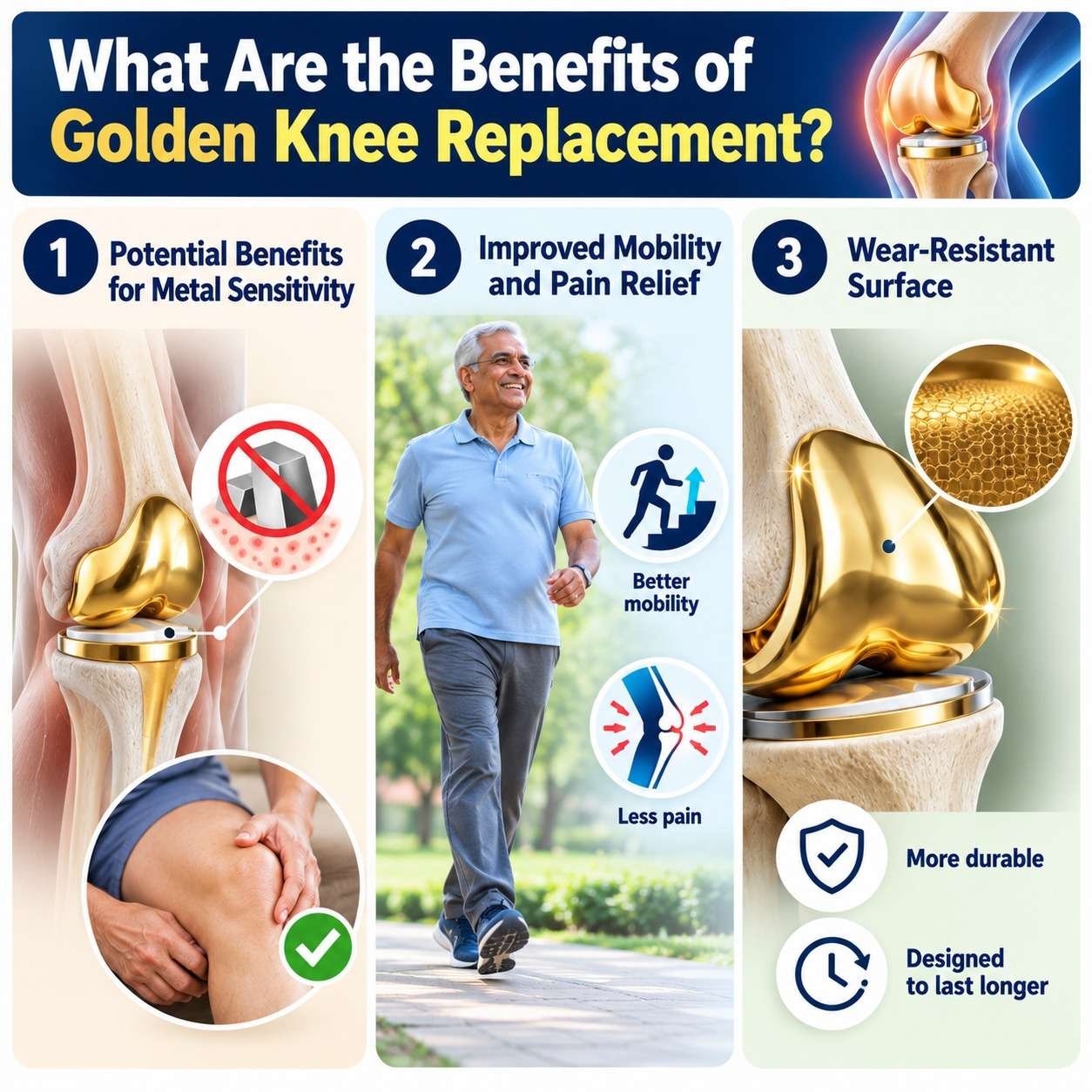 Golden Knee Replacement vs Conventional Knee Replacement