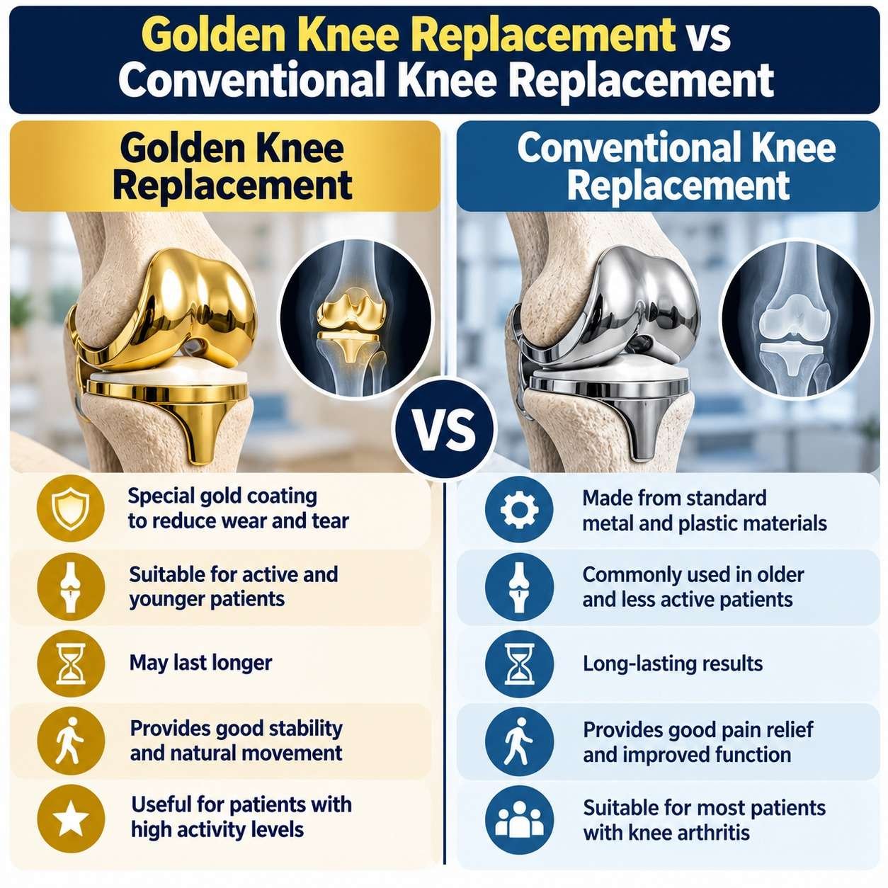 What Are the Benefits of Golden Knee Replacement
